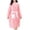 Watermelon Red, variant on YHAJDS Robes for Women Long Sleeve Bathrobe Lightweight Solid Color Midi Robe with Pockets Bow