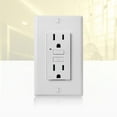 thumbnail image 4 of Faith 15A GFCI Outlet, Slim, GFI Receptacle with Wall Plate, White, 4 of 6