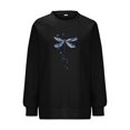 thumbnail image 4 of Weikingp Cotton Sweatshirts for Women Women's Sweatshirt Pullover Sweaters for Women Cute Sweatshirts for Women Crewneck Sweatshirt Multi-color L, 4 of 5