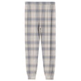 thumbnail image 7 of Wutalume Men's Drawstring Pocket Cuffed Casual Pants with Checkered Print, Designed for Home and Sleep Wear, Offering Comfort with Elastic Waist,Beige L, 7 of 7