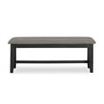 thumbnail image 3 of HFO Ansel 19.5" Transitional Fabric Upholstered/Wood Bench in Black, 3 of 7