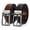 Black, variant on Odifni Mens reversible leather belt,genuine leather belt, black/brown belt, 2 in 1
