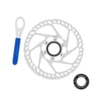 thumbnail image 2 of Centro de bicicleta Bloqueo de freno Disco de disco Rotor Aleación de aluminio de acero inoxidable Diámetro 180 mm, 2 of 8