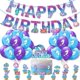 thumbnail image 1 of Mermaid Birthday Party Decorations Set, Mermaid Party Supplies, Happy Birthday Banners Mermaid Balloons Mermaid Cake Cupcake Topper for Girl's Mermaid, 1 of 4