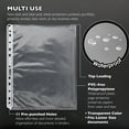 thumbnail image 4 of BAZIC Sheet Protectors Standard Weight, 11 Hole Binder Sleeves (100/Pack), 1-Pack, 4 of 7