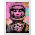 thumbnail image 2 of Stephen Chambers 15x18 White Modern Wood Framed Wall Art Titled - Jeannie Shrimpton Circles, 2 of 6