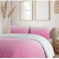 thumbnail image 6 of Ambesonne Ombre Duvet Cover Set, Dreamy Modern Design, 2-Calking, Pink White, 6 of 7