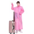 thumbnail image 4 of YAOMOBB Cycling Raincoat Translucent Adult Poncho Long Sleeve Single Breasted Outdoor Raincoat, 4 of 6