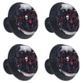 thumbnail image 2 of 4 Pcs Skull Knobs for Kitchen Cabinet Cupboard Dresser Bookcase Drawer Pulls Handles Round Home Decor, 2 of 8