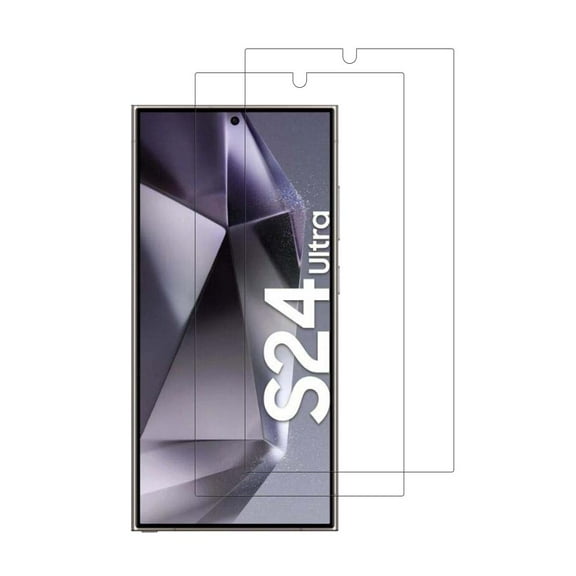 PAPAUTOP [2 Pcs] HD Clear Anti-Scratch Easy Installation Tempered Glass Screen Protector for Samsung Galaxy S24 Ultra 2024