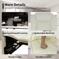 thumbnail image 2 of Multifunction Power Air Leather Recliner Loveseat + 2 Chairs Set with LED Lights, Living Room Furniture, Reclining Sofa, loveseat, Chair with USB Port/Storage, 2 of 8