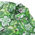 thumbnail image 2 of YIUME Hawaiian Shirts For Men Tikirob Designer Shirt Totem 100% Cotton - Green, 2 of 8