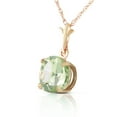 thumbnail image 2 of Galaxy Gold 14K Solid Yellow Gold 18" Necklace with 1.15 Carat 1.15 Carat Natural Green Amethyst, 14"-24" Sizes, Symbol of Renewal, 2 of 3