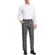 thumbnail image 2 of Pantalones de cuadros ligeros de ajuste regular para hombres de negocios Inspire Chic 30 Negro, 2 of 7