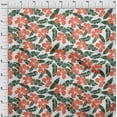 thumbnail image 3 of oneOone Cotton Flex White Fabric Leaves & Flower Sewing Craft Projects Fabric Prints By Yard 40 Inch Wide, 3 of 4
