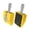 Yellow, variant on Anti-Slip Bike Pedal Converters, Clipless To Flat Step Adapters, Enhanced Control, & Portable Cycling Pedal Accessories