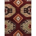 thumbnail image 5 of Rugsotic Carpets Hand Knotted Afghan Rugs Rectangle 4'x6' Multicolor Silk-Wool for Indoor Use, 5 of 7