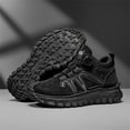 thumbnail image 4 of Willtoo Hiking Boots for Men Button Mid‑Top Comfortable Shoes, Non‑Slip Lightweight Outdoors Trekking Sneakers, Shock‑Absorbing Casual Footwear for Camping Hiking Daily Outdoor Activities, 4 of 5