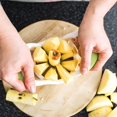 thumbnail image 4 of 2 Pieces Green Apple Fruit Vegetable Corer & Slicer - Wedges Ergonomic Handle - Easy Grip - 8 Sharp Blades & Slicing, 4 of 6