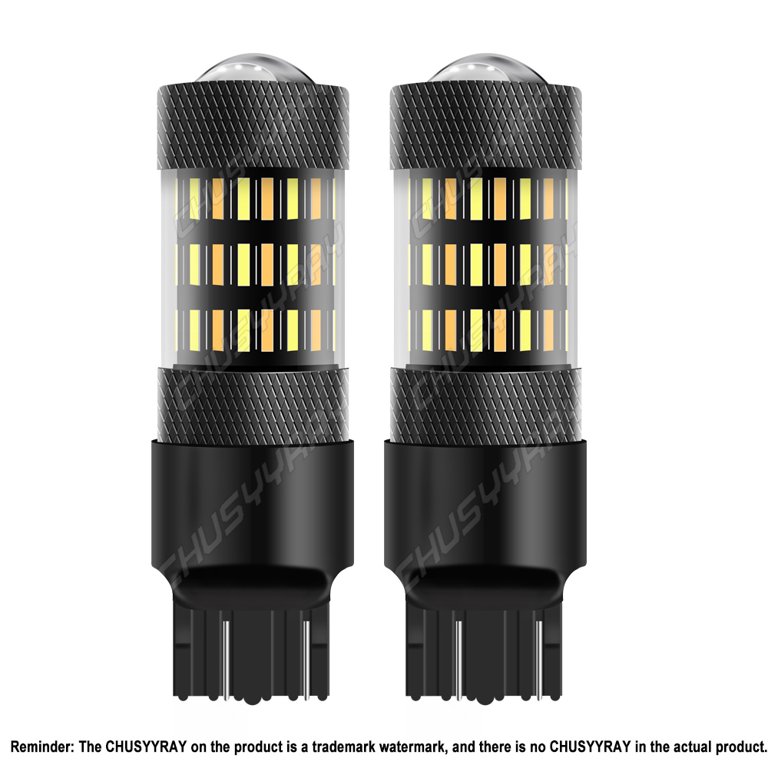 YEORO T20 7440 W21W LED Bulb Amber No Hyper Flash Turn Signal Lights  23Watts Super Bright 3030 69-SMD LED Bulb with CANBUS Error Free For  Reverse
