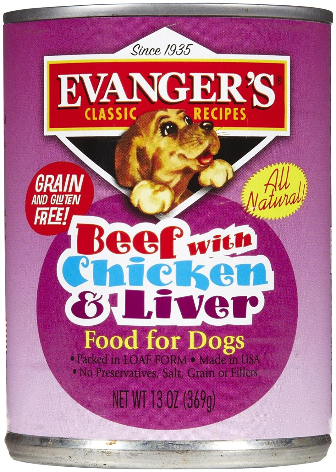Evangers All Meat Natural Beef, Chicken & Liver 12x13 oz by