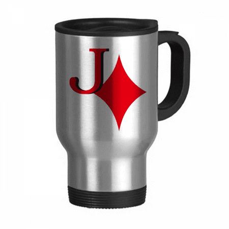 

wealth jack j poker travel mug flip lid stainless steel cup car tumbler thermos