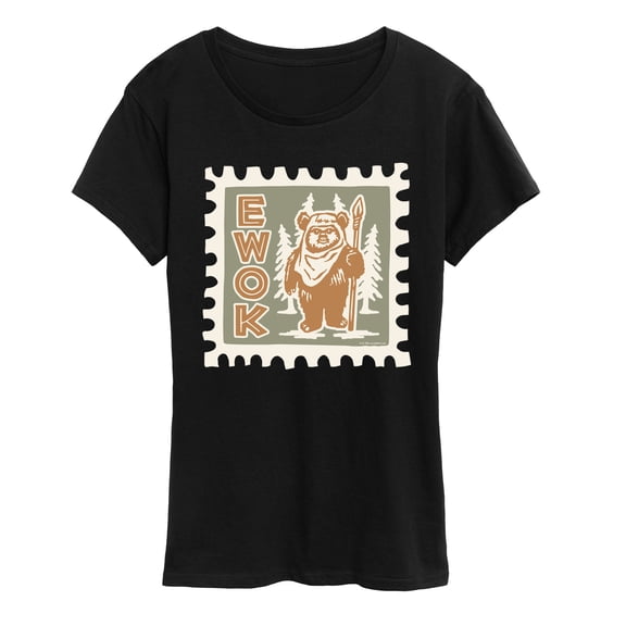 Star Wars - Ewok Stamp - Women's Short Sleeve Graphic T-Shirt