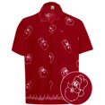 thumbnail image 2 of HAPPY BAY Women's Blouses Button Down Short-Sleeve Tops Bohemian Vacation Beach Hawaiian Shirt Relaxed Fit Shirts For Women S Red _W806, 2 of 6