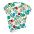 thumbnail image 3 of Patlollav Christmas Tops for Women,Ladies Short Sleeve T-Shirt Shirt, 3 of 6