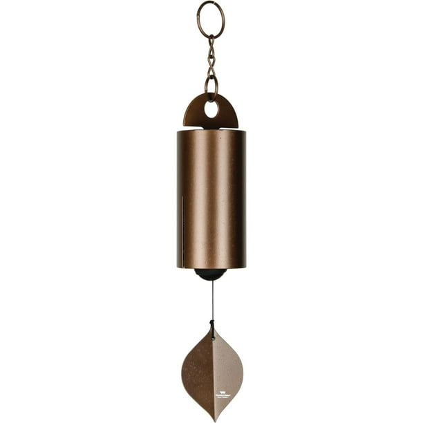 Carillones de viento Woodstock, campanillas de viento heroicas para exteriores, campanilla de viento mediana de cobre de 24 pulgadas para exteriores, jardín, patio, porche, campana de viento, sonido d