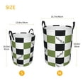 thumbnail image 5 of Round Laundry Basket, Lucky Clover Pattern Bathroom Dirty Clothes Basket Laundry Hamper, Small, 5 of 8