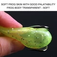thumbnail image 5 of XIAOLE 1PCS Topwater Frog Lure Set with Weedless Hooks, Lifelike Frog Artificial Soft Bait for Bass Snakehead, Weedless Freshwater Soft Simulated Frog Bait, 2.36Inch/6cm, 13g, 5 of 9