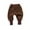 Brown, variant on CSCHome Newborn Toddler Boys Girls Padded Pants for Kids Thickened Warm Trousers Fall Winter Drawstring Cotton Pants Sweatpants 3 Months -7 Years Old
