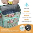 thumbnail image 3 of Botanical Garden Blossom Print Backpack Cooler - 20L High Capacity, Multiple Pockets for Organization, 3 of 4
