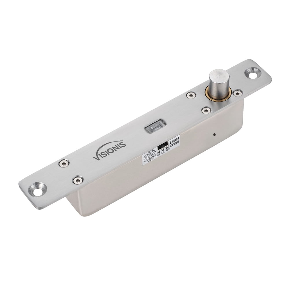 visionis visdp102fsaled electric drop bolt lock 2,200lbs with led and time delay fail secure
