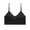 🔥 Black, variant on YYV Strapped Yoga Tank Sports Bra Solid Color Quick-Dry Breathable Removable Pads Racerback Support Comfortable Fit For Gym Pilates Running And Everyday Activewear