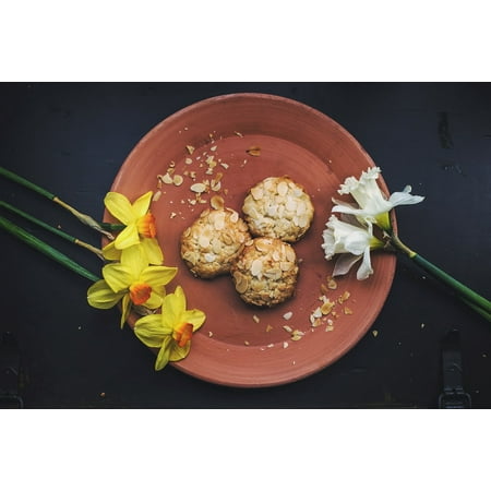 - LAMINATED POSTER Flowers Bloom Dessert Cookies Blossom Food Flora Poster Print 24 x 36