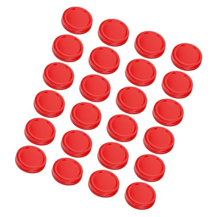 KAKOWELY Leak-Proof Jar Caps Tinplate Mason Jar Lids Assorted Color 24Pcs 70mm
