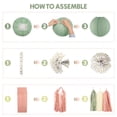 thumbnail image 4 of Decoraciones para baby shower Amandir Girl, rosa y verde salvia, 4 of 7