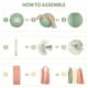 thumbnail image 4 of Decoraciones para baby shower Amandir Girl, rosa y verde salvia, 4 of 7