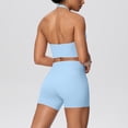 thumbnail image 4 of Two Piece Workout Sets For Women Tank Top Matching High Waist Booty Lifting Shorts Gym Yoga Active Wear Outfits, 4 of 5