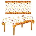 Amacok Fall Leaf Thanksgiving Autumn Tablecloth Plastic Rectangle ...