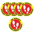 thumbnail image 4 of 10x Calcomanías De Piso De Distancia Social Etiqueta 6 Pies Aviso Piso Señal C + E Sunnimix Aviso de calcomanías de piso, 4 of 8