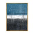 thumbnail image 1 of Designart Teal Meets Grey Abstract Art FLOAT FRAME WALL ART, 1 of 4