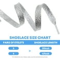 thumbnail image 6 of STRANDCHIC Metallic Glitter Flat Shoe Laces 1 Pair Fashion for Everyday Use, 6 of 8