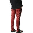 thumbnail image 4 of Ma Croix Mens Stripe Track Pants Skinny Fit Elastic Athletic Training Joggers, 4 of 6