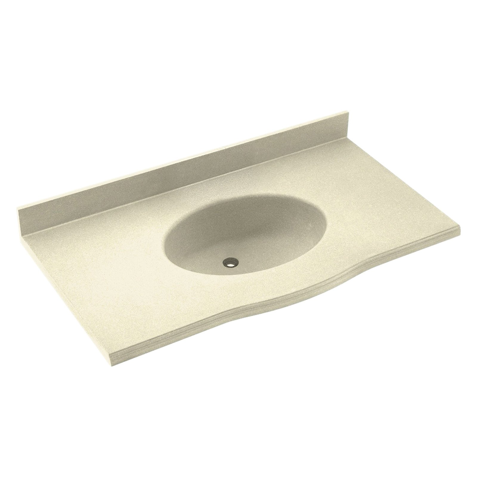 Swanstone 25W x 22.5D in. Europa Solid Surface Vanity Top - Walmart.com
