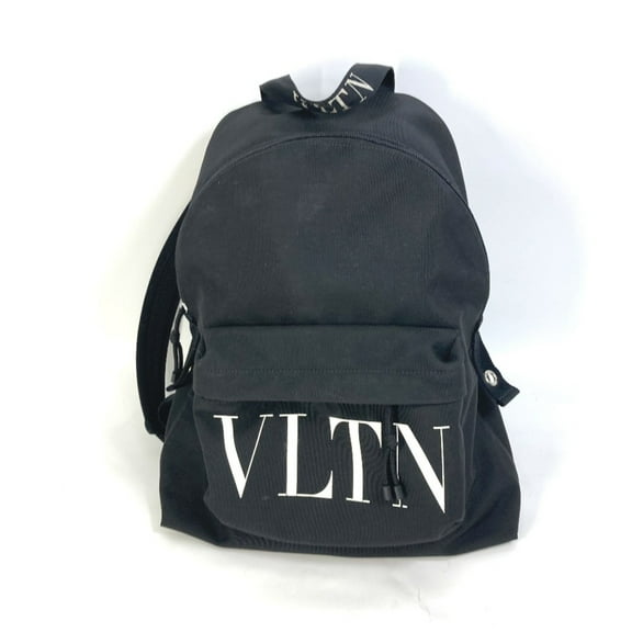 Pre-Owned Valentino Bag Backpack Backpack Black White (Good)