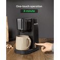thumbnail image 3 of Single Serve Coffee Maker for K-Cup and Ground Coffee with 10 oz Stainless Steel Tank Compact Design, 3 of 5
