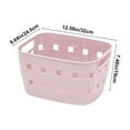 thumbnail image 3 of Xuniizn Toilets Storage Rack Household Plastic Sundries Storage Basket Desktop Cabinet Rectangular Small Basket Home Transparent Bathroom Storage Basket, 3 of 6